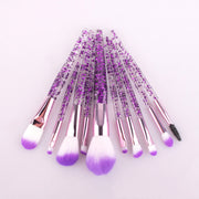 10 Makeup Brushes Powder-Filled Handle Makeup Brush Set