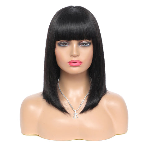 Women's Short Hair Series Real Hair Bob Headgear