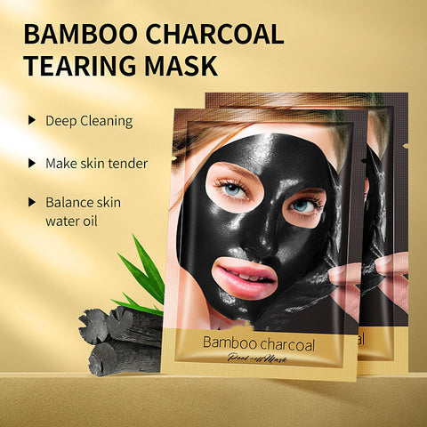 Bamboo Charcoal Cleansing Mask For Blackheads And Clogged Pimples