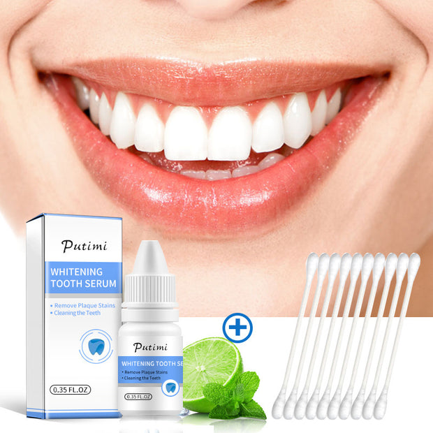 Teeth whitening plaque cleansing solution