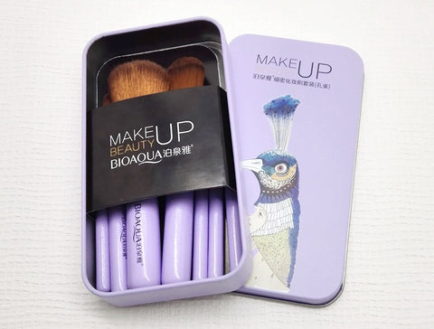 Fine makeup brush set