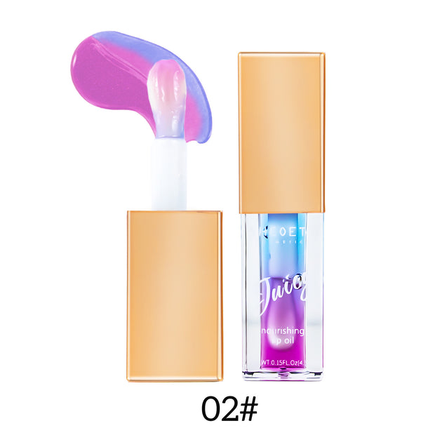 Lip Oil Fruit Flavor Two-Color Moisturizing Lip Lacquer