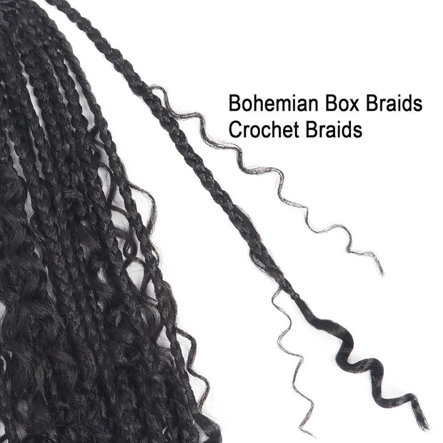 Chemical Fiber Hair Three-strand African Braid Crochet Hair