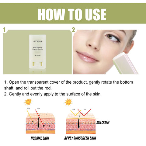 Jaysui Matte Protective Stick Protects UV Rays,  Refreshing Skincare Cream For Summer