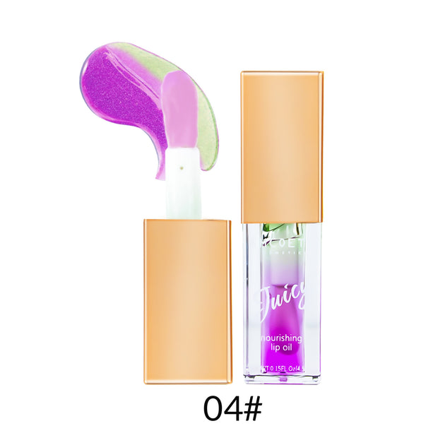 Lip Oil Fruit Flavor Two-Color Moisturizing Lip Lacquer